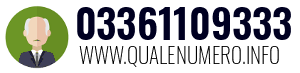 Numero di telefono 03361109333 03361109333