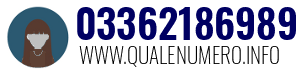 Numero di telefono 03362186989 03362186989