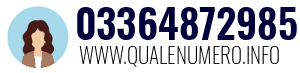 Numero di telefono 03364872985 03364872985