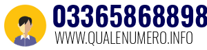 Numero di telefono 03365868898 03365868898