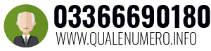 Numero di telefono 03366690180 03366690180