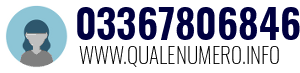 Numero di telefono 03367806846 03367806846