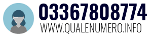 Numero di telefono 03367808774 03367808774