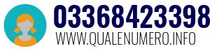Numero di telefono 03368423398 03368423398