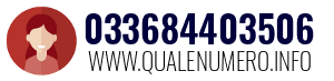 Numero di telefono 033684403506 033684403506
