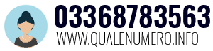 Numero di telefono 03368783563 03368783563
