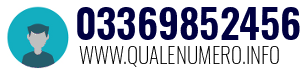 Numero di telefono 03369852456 03369852456