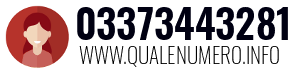 Numero di telefono 03373443281 03373443281