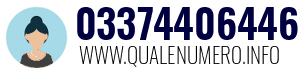 Numero di telefono 03374406446 03374406446