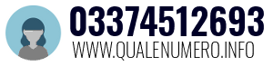 Numero di telefono 03374512693 03374512693