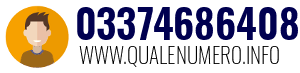Numero di telefono 03374686408 03374686408