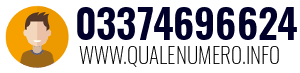 Numero di telefono 03374696624 03374696624