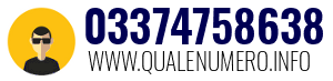Numero di telefono 03374758638 03374758638