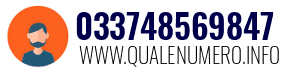 Numero di telefono 033748569847 033748569847