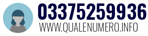 Numero di telefono 03375259936 03375259936