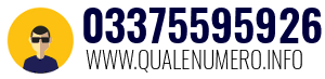 Numero di telefono 03375595926 03375595926