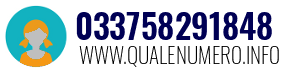 Numero di telefono 033758291848 033758291848