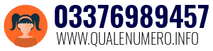 Numero di telefono 03376989457 03376989457