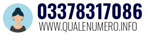 Numero di telefono 03378317086 03378317086
