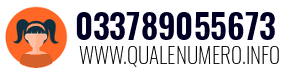 Numero di telefono 033789055673 033789055673