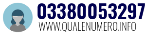Numero di telefono 03380053297 03380053297