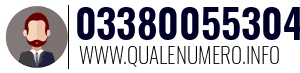 Numero di telefono 03380055304 03380055304