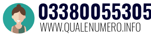 Numero di telefono 03380055305 03380055305
