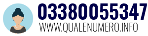 Numero di telefono 03380055347 03380055347