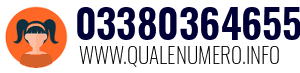 Numero di telefono 03380364655 03380364655