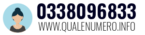 Numero di telefono 0338096833 0338096833