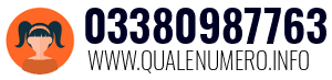 Numero di telefono 03380987763 03380987763