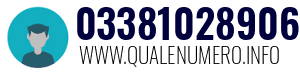 Numero di telefono 03381028906 03381028906