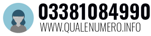 Numero di telefono 03381084990 03381084990