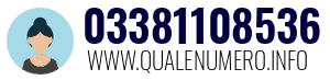 Numero di telefono 03381108536 03381108536