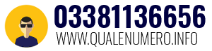Numero di telefono 03381136656 03381136656