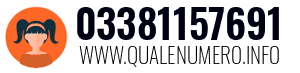 Numero di telefono 03381157691 03381157691