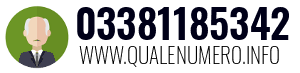 Numero di telefono 03381185342 03381185342