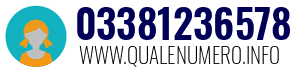 Numero di telefono 03381236578 03381236578
