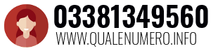 Numero di telefono 03381349560 03381349560