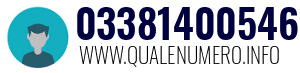 Numero di telefono 03381400546 03381400546