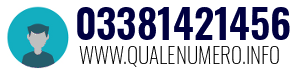 Numero di telefono 03381421456 03381421456