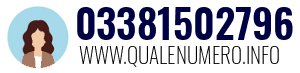 Numero di telefono 03381502796 03381502796