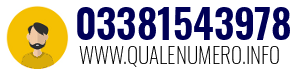 Numero di telefono 03381543978 03381543978