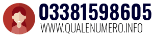 Numero di telefono 03381598605 03381598605