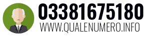 Numero di telefono 03381675180 03381675180