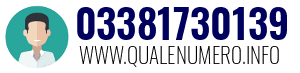 Numero di telefono 03381730139 03381730139