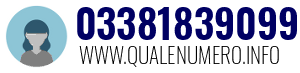 Numero di telefono 03381839099 03381839099