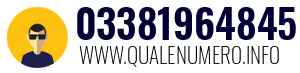 Numero di telefono 03381964845 03381964845