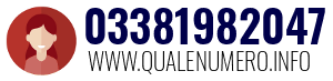 Numero di telefono 03381982047 03381982047