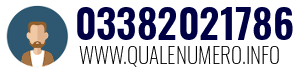 Numero di telefono 03382021786 03382021786
